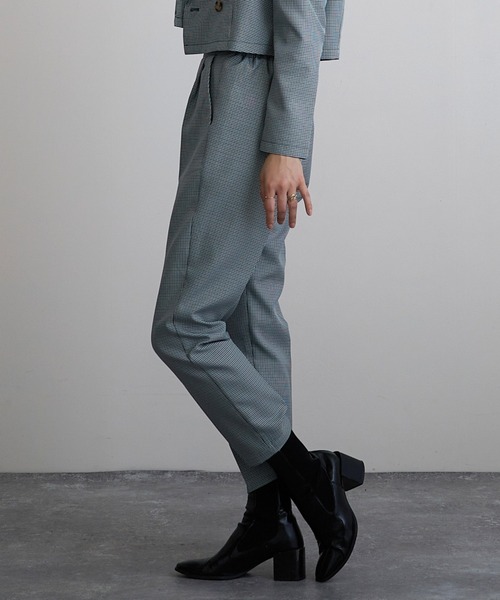 Mayree（メイリー）の「【Mayree】クラシックチェック テーパードスラックス（スラックス・レディース・グレー/グリーン・FREE）」の20枚目の写真