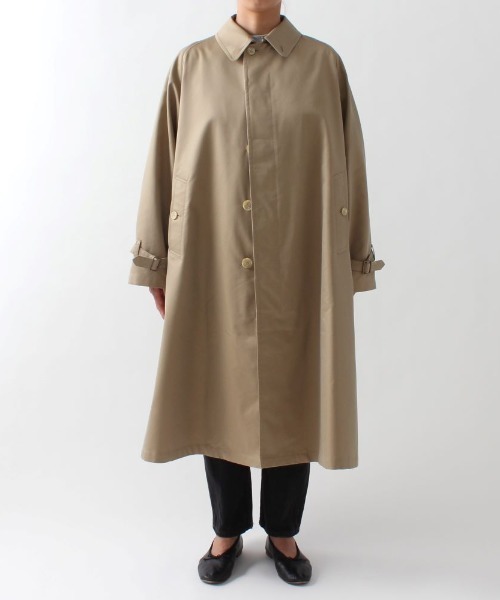 GYMPHLEX（ジムフレックス）の「GYMPHLEX/ジムフレックス　バルマカーンコート　BALMACAAN COAT #GY-A0163 SYR（ステンカラーコート・レディース・ベージュ・14）」の8枚目の写真