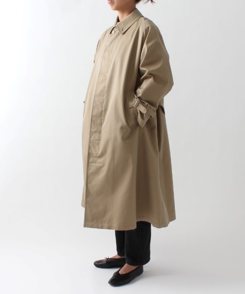 GYMPHLEX（ジムフレックス）の「GYMPHLEX/ジムフレックス　バルマカーンコート　BALMACAAN COAT #GY-A0163 SYR（ステンカラーコート・レディース・ベージュ・14）」の9枚目の写真
