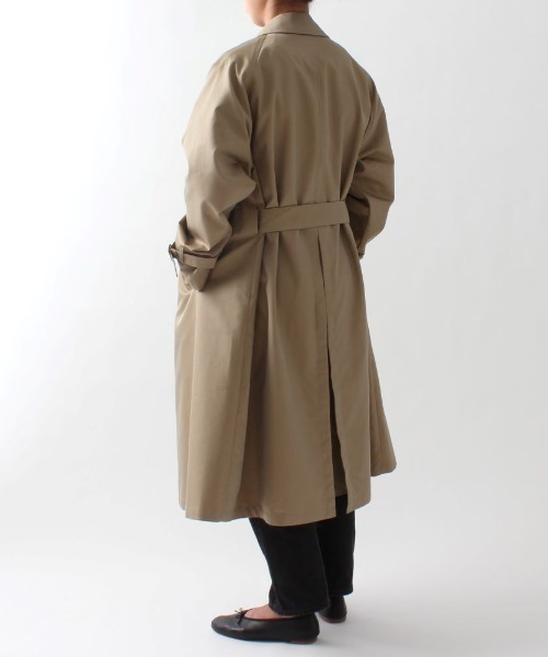 GYMPHLEX（ジムフレックス）の「GYMPHLEX/ジムフレックス　バルマカーンコート　BALMACAAN COAT #GY-A0163 SYR（ステンカラーコート・レディース・ベージュ・14）」の11枚目の写真