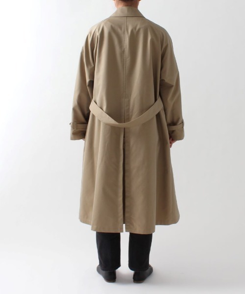 GYMPHLEX（ジムフレックス）の「GYMPHLEX/ジムフレックス　バルマカーンコート　BALMACAAN COAT #GY-A0163 SYR（ステンカラーコート・レディース・ベージュ・14）」の12枚目の写真