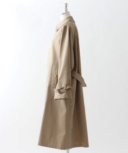 GYMPHLEX（ジムフレックス）の「GYMPHLEX/ジムフレックス　バルマカーンコート　BALMACAAN COAT #GY-A0163 SYR（ステンカラーコート・レディース・ベージュ・14）」の14枚目の写真