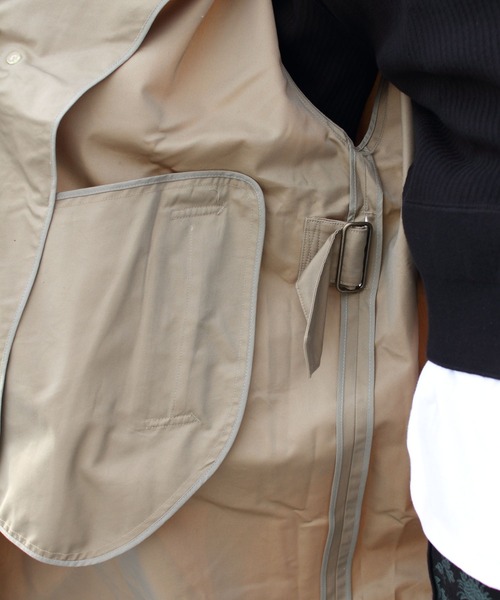 GYMPHLEX（ジムフレックス）の「GYMPHLEX/ジムフレックス　バルマカーンコート　BALMACAAN COAT #GY-A0163 SYR（ステンカラーコート・レディース・ベージュ・14）」の22枚目の写真