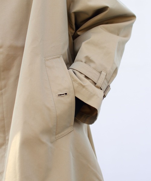 GYMPHLEX（ジムフレックス）の「GYMPHLEX/ジムフレックス　バルマカーンコート　BALMACAAN COAT #GY-A0163 SYR（ステンカラーコート・レディース・ベージュ・14）」の20枚目の写真