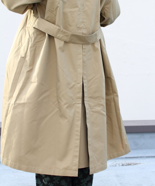 GYMPHLEX（ジムフレックス）の「GYMPHLEX/ジムフレックス　バルマカーンコート　BALMACAAN COAT #GY-A0163 SYR（ステンカラーコート・レディース・ベージュ・14）」の19枚目の写真