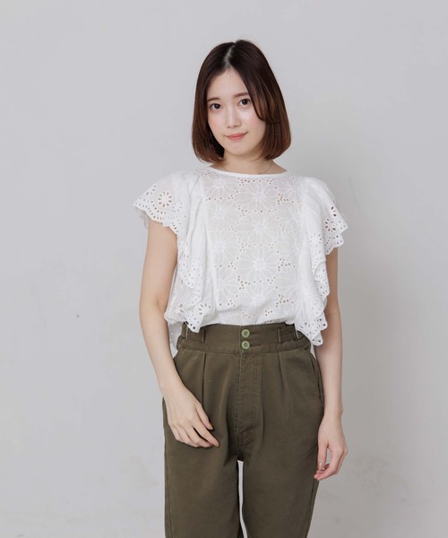 flower(フラワー)の「プレイフルグルカパンツ(その他パンツ・レディース・アイボリー/カーキ・FREE)」の14枚目の写真