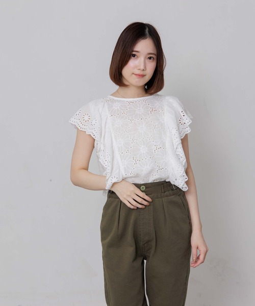 flower(フラワー)の「プレイフルグルカパンツ(その他パンツ・レディース・アイボリー/カーキ・FREE)」の15枚目の写真