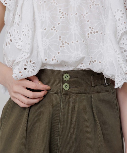 flower(フラワー)の「プレイフルグルカパンツ(その他パンツ・レディース・アイボリー/カーキ・FREE)」の17枚目の写真