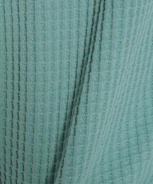 niko and...（ニコアンド）の「BIGワッフルラグランプルオーバー（Tシャツ/カットソー・メンズ・ネイビー/ライトグリーン/ホワイト・LARGE/MEDIUM）」の16枚目の写真