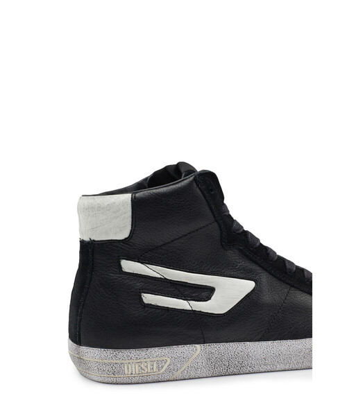 DIESEL(ディーゼル)の「レディース ミドルカット レザー スニーカー(スニーカー・レディース・ホワイト/ブラック・38/39/35/36/37)」の16枚目の写真