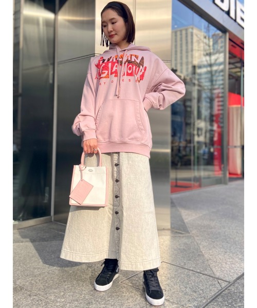 DIESEL(ディーゼル)の「レディース ミドルカット レザー スニーカー(スニーカー・レディース・ホワイト/ブラック・38/39/35/36/37)」の20枚目の写真