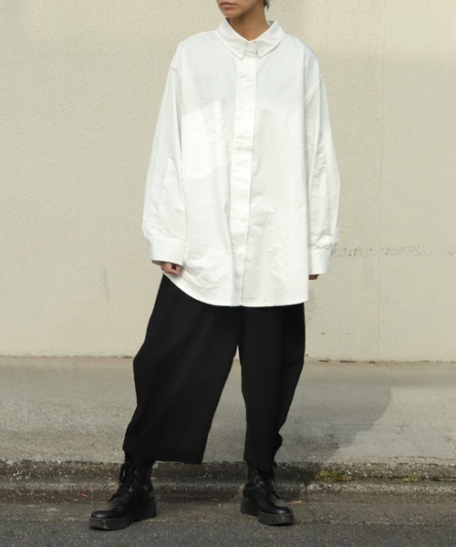 THE MORNING AFTER（ザ モーニング アフター）の「ウエストゴムバルーンワイドパンツ（その他パンツ・メンズ・ベージュ/ブラック・FREE）」の17枚目の写真