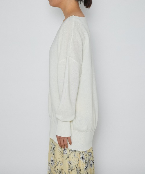 RIVE DROITE(リヴドロワ)の「ガーターコクーンチュニックニット(ニット/セーター・レディース・オフホワイト/ベージュ/ライム/ブルー・FREE)」の20枚目の写真