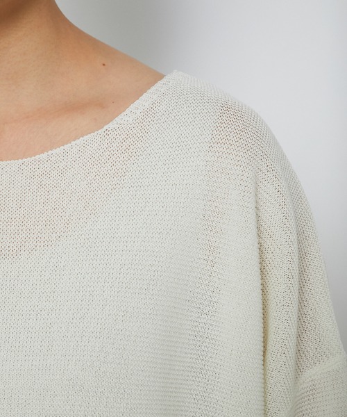 RIVE DROITE(リヴドロワ)の「ガーターコクーンチュニックニット(ニット/セーター・レディース・オフホワイト/ベージュ/ライム/ブルー・FREE)」の21枚目の写真