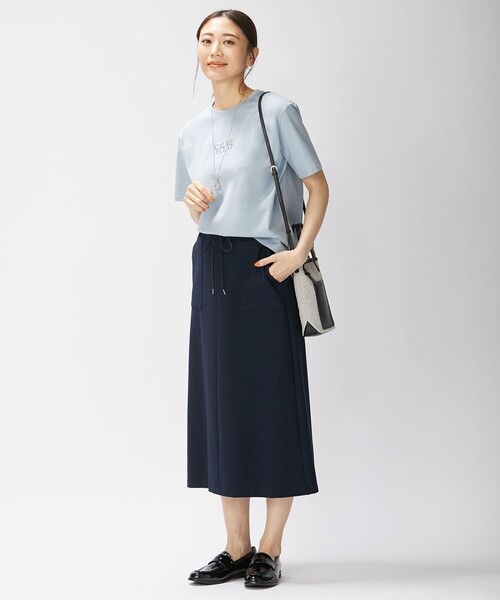 J.PRESS Ladies(J.プレス レディス)の「【洗える】R/Nポンチ スカート(スカート・レディース・カーキ系/ネイビー系・XS)」の5枚目の写真