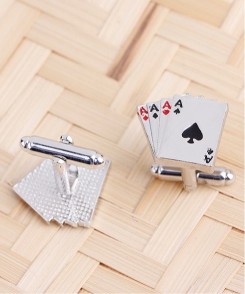 Fun & Daily（ファンアンドデイリー）の「F&D : トランプカフス（カフリンクス・メンズ・シルバー・FREE）」の3枚目の写真