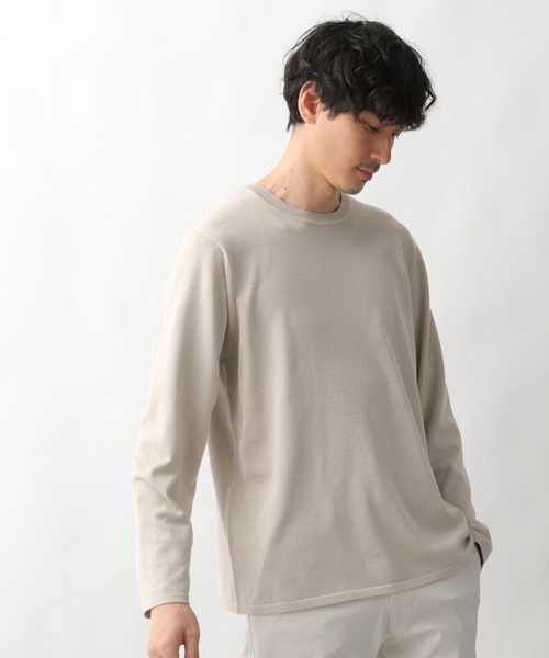 GLOBAL WORK（グローバルワーク）の「スマートリッチニットプルオーバー/263111（ニット/セーター・メンズ・ライトグレー/ネイビー/グレー・SMALL/MEDIUM/LARGE）」の6枚目の写真