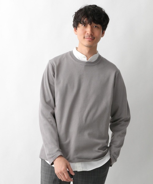 GLOBAL WORK（グローバルワーク）の「スマートリッチニットプルオーバー/263111（ニット/セーター・メンズ・ライトグレー/ネイビー/グレー・SMALL/MEDIUM/LARGE）」の9枚目の写真