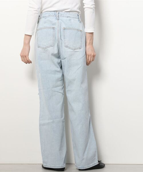 Figments（フィグメンツ）の「ダメージワイドデニムパンツ（デニムパンツ・レディース・インディゴブルー/ライトブルー・SMALL/MEDIUM）」の19枚目の写真