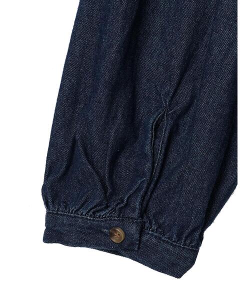 Green　Parks（グリーンパークス）の「デニムヨーク切替チュニック（Tシャツ/カットソー・レディース・インディゴブルー/ライトインディゴブルー・FREE）」の6枚目の写真