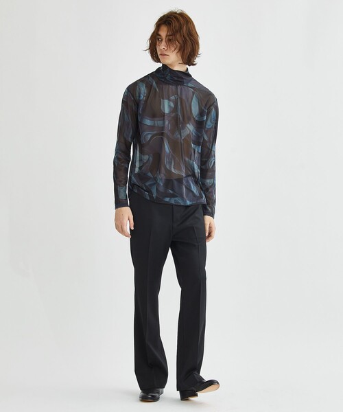 LiNoH(リノー)の「ART PRINT TURTLENECK TEE(Tシャツ/カットソー・メンズ・グリーン/ブルー・1/2)」の16枚目の写真