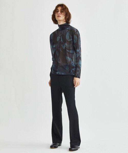 LiNoH(リノー)の「ART PRINT TURTLENECK TEE(Tシャツ/カットソー・メンズ・グリーン/ブルー・1/2)」の17枚目の写真