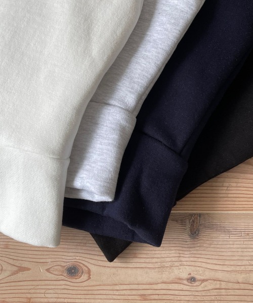 wee9s（ウィークス）の「buddy hoodie / スウェットフーディーバラクラバ（ニットキャップ/ビーニー・レディース・グレー/ホワイト/ブラック/ネイビー・FREE）」の13枚目の写真