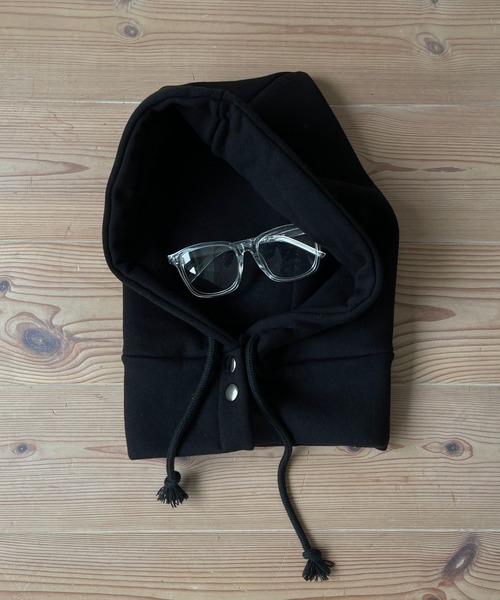 wee9s（ウィークス）の「buddy hoodie / スウェットフーディーバラクラバ（ニットキャップ/ビーニー・レディース・グレー/ホワイト/ブラック/ネイビー・FREE）」の14枚目の写真