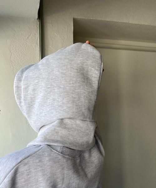 wee9s（ウィークス）の「buddy hoodie / スウェットフーディーバラクラバ（ニットキャップ/ビーニー・レディース・グレー/ホワイト/ブラック/ネイビー・FREE）」の7枚目の写真