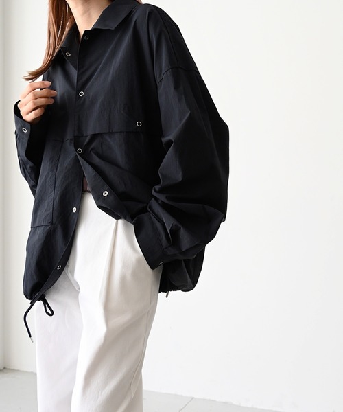 CANAL JEAN(キャナルジーン)の「choice_cnl(チョイス) ナイロンジャケット(ナイロンジャケット・レディース・ネイビー/クリーム・ONE SIZE)」の1枚目の写真