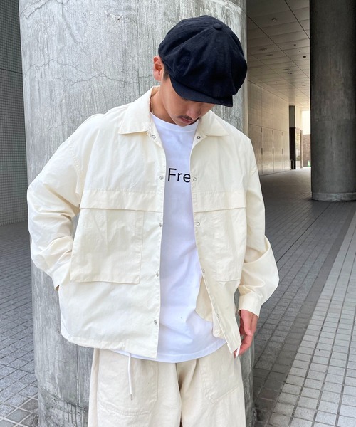 CANAL JEAN(キャナルジーン)の「choice_cnl(チョイス) ナイロンジャケット(ナイロンジャケット・レディース・ネイビー/クリーム・ONE SIZE)」の2枚目の写真