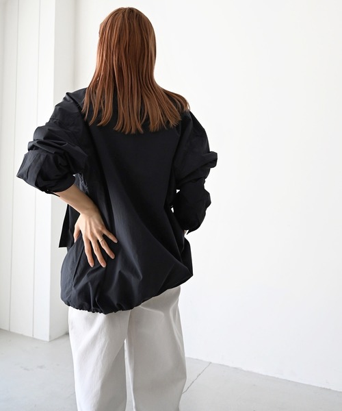 CANAL JEAN(キャナルジーン)の「choice_cnl(チョイス) ナイロンジャケット(ナイロンジャケット・レディース・ネイビー/クリーム・ONE SIZE)」の10枚目の写真