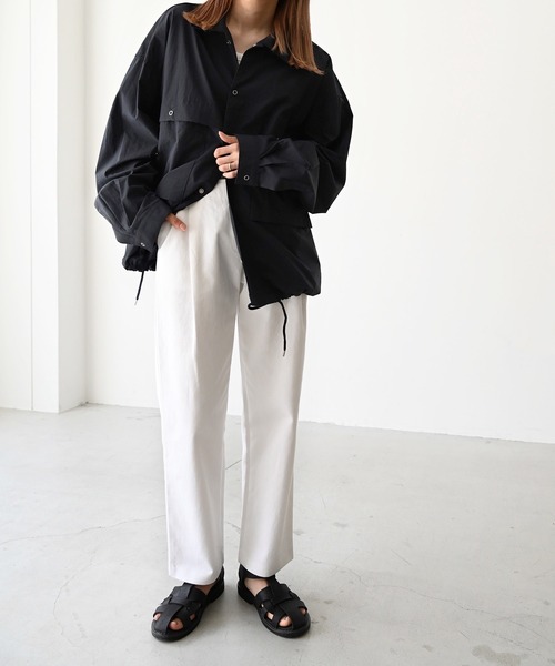 CANAL JEAN(キャナルジーン)の「choice_cnl(チョイス) ナイロンジャケット(ナイロンジャケット・レディース・ネイビー/クリーム・ONE SIZE)」の9枚目の写真