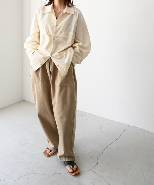 CANAL JEAN(キャナルジーン)の「choice_cnl(チョイス) ナイロンジャケット(ナイロンジャケット・レディース・ネイビー/クリーム・ONE SIZE)」の21枚目の写真