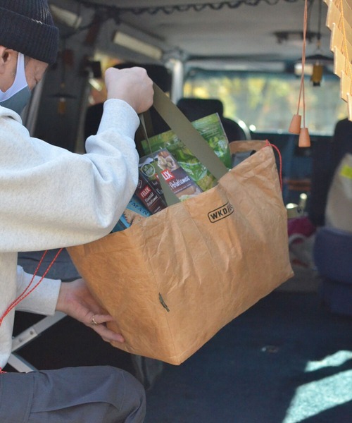WEEKEND(ER)(ウィークエンダー)の「WEEKEND(ER) ウィークエンダー TY GROCERY COOL BAG 保冷バッグ(トートバッグ・レディース・グレー/オリーブ/ナチュラル/イエロー・FREE)」の1枚目の写真