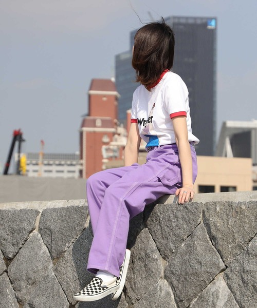 Wrangler（ラングラー）の「【wrangler】カラーペインターパンツ（その他パンツ・レディース・パープル・S/M/L/XL/XS）」の7枚目の写真