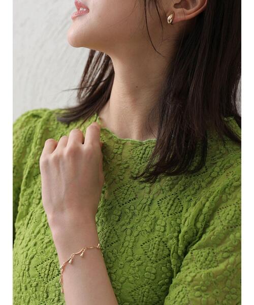 Green Parks(グリーンパークス)の「SET2点 レースプルオーバー(Tシャツ/カットソー・レディース・ホワイト/グリーン・FREE)」の7枚目の写真