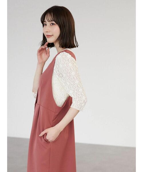 Green Parks(グリーンパークス)の「SET2点 レースプルオーバー(Tシャツ/カットソー・レディース・ホワイト/グリーン・FREE)」の11枚目の写真