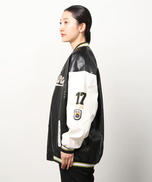 VIBGYOR（ヴィブジョー）の「スプリングスタジャン(BL)（スタジャン・レディース・ブラック/グリーン・FREE）」の9枚目の写真