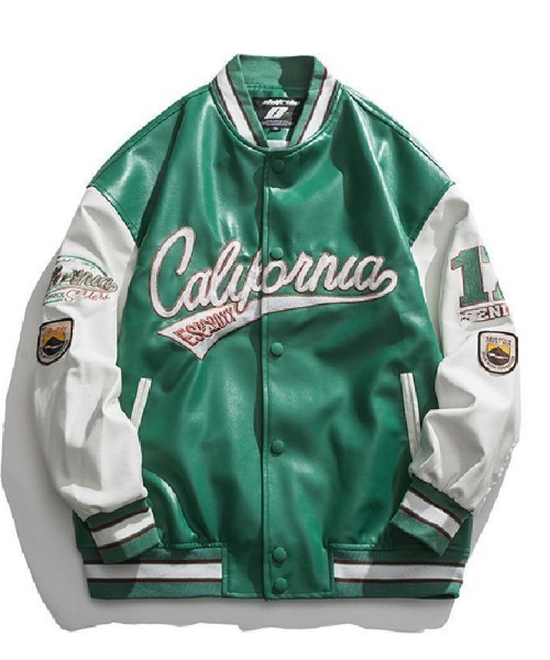 VIBGYOR（ヴィブジョー）の「スプリングスタジャン(BL)（スタジャン・レディース・ブラック/グリーン・FREE）」の7枚目の写真