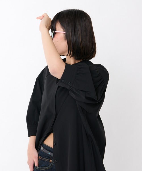 ear PAPILLONNER(イアパピヨネ)の「"SUM1 STYLE(スミスタイル)” 体形カバーが叶う前後2WAYワンピース(ワンピース・レディース・ブラック/サンドベージュ/サックスブルー・FREE)」の17枚目の写真