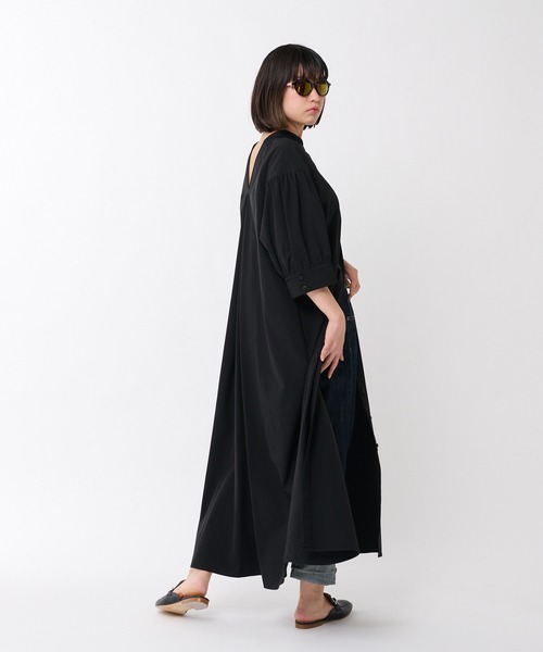 ear PAPILLONNER(イアパピヨネ)の「"SUM1 STYLE(スミスタイル)” 体形カバーが叶う前後2WAYワンピース(ワンピース・レディース・ブラック/サンドベージュ/サックスブルー・FREE)」の13枚目の写真