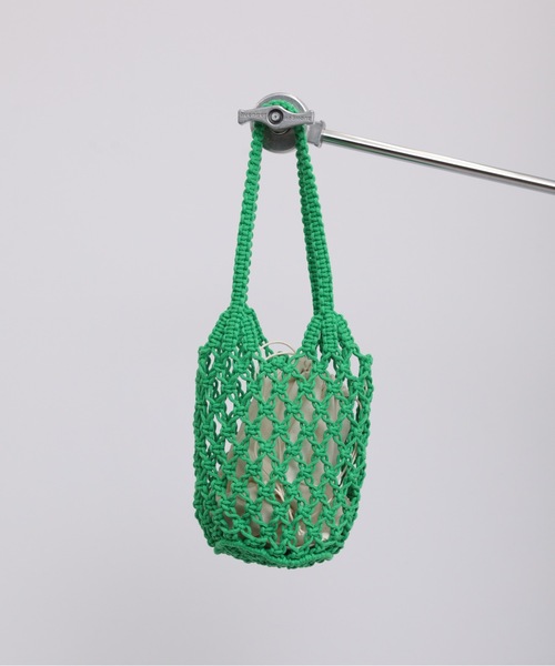 ap retro(アプレトロ)の「メッシュバッグ 巾着付(ハンドバッグ・レディース・ホワイト/ブラック/ベージュ/グリーン・FREE)」の16枚目の写真