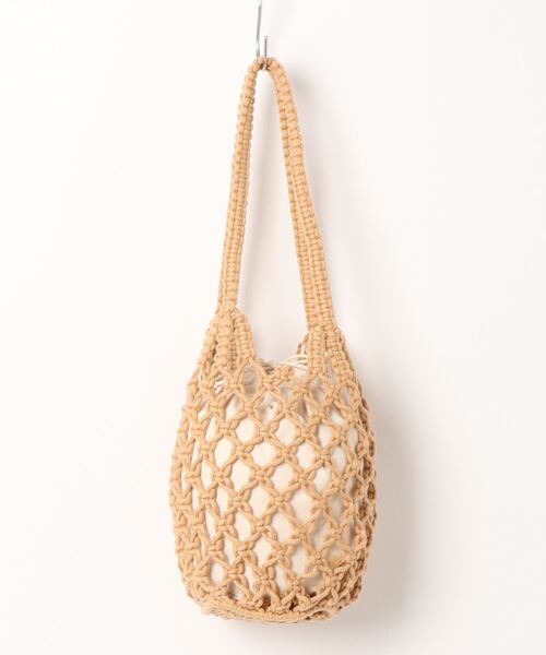 ap retro(アプレトロ)の「メッシュバッグ 巾着付(ハンドバッグ・レディース・ホワイト/ブラック/ベージュ/グリーン・FREE)」の15枚目の写真