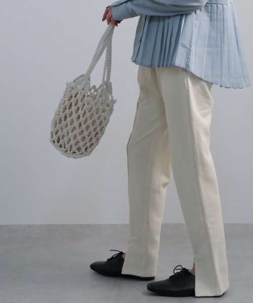 ap retro(アプレトロ)の「メッシュバッグ 巾着付(ハンドバッグ・レディース・ホワイト/ブラック/ベージュ/グリーン・FREE)」の6枚目の写真