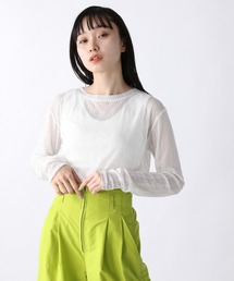 JEANASIS | シアーガラメッシュプルオーバーLS/281073(Tシャツ/カットソー)