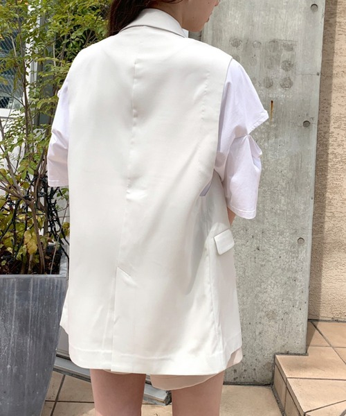 OLIVE des OLIVE（オリーブデオリーブ）の「ゆるジレ（ベスト・レディース・ブラック/ベージュ/アイボリー・FREE）」の10枚目の写真