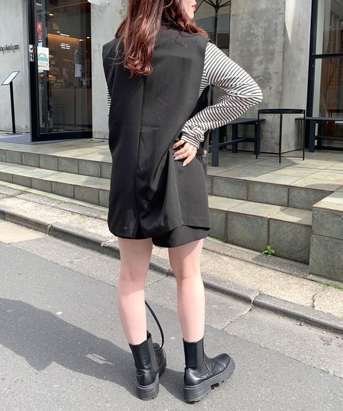 OLIVE des OLIVE（オリーブデオリーブ）の「ゆるジレ（ベスト・レディース・ブラック/ベージュ/アイボリー・FREE）」の17枚目の写真