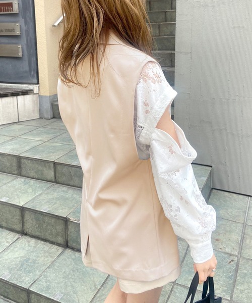 OLIVE des OLIVE（オリーブデオリーブ）の「ゆるジレ（ベスト・レディース・ブラック/ベージュ/アイボリー・FREE）」の18枚目の写真