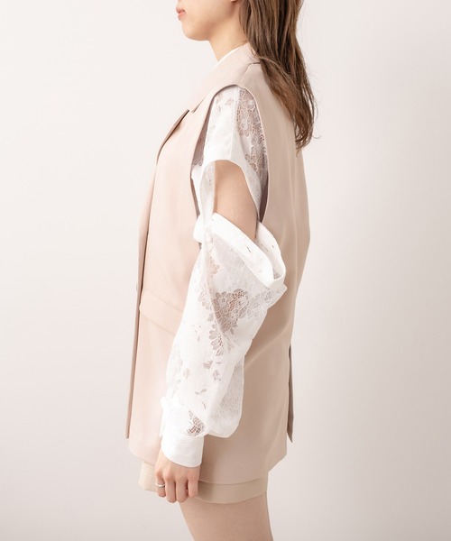 OLIVE des OLIVE（オリーブデオリーブ）の「ゆるジレ（ベスト・レディース・ブラック/ベージュ/アイボリー・FREE）」の22枚目の写真